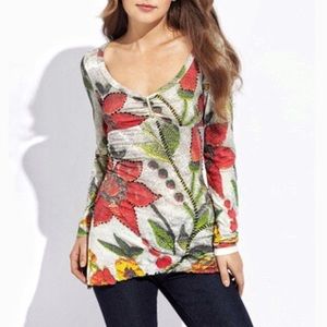 Desigual Galania L/S Top, Large, Soft Comfortable